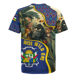 Central African Republic Rugby Jersey Jungle Animal - African Pride
