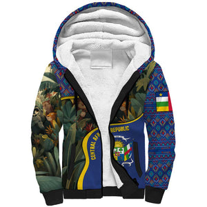 Central African Republic Sherpa Hoodie Jungle Animal - African Pride