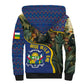 Central African Republic Sherpa Hoodie Jungle Animal - African Pride