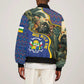 Central African Republic Sleeve Zip Bomber Jacket Jungle Animal - African Pride