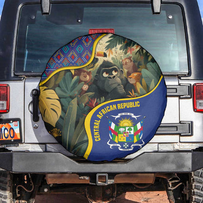 Central African Republic Spare Tire Cover Jungle Animal - African Pride