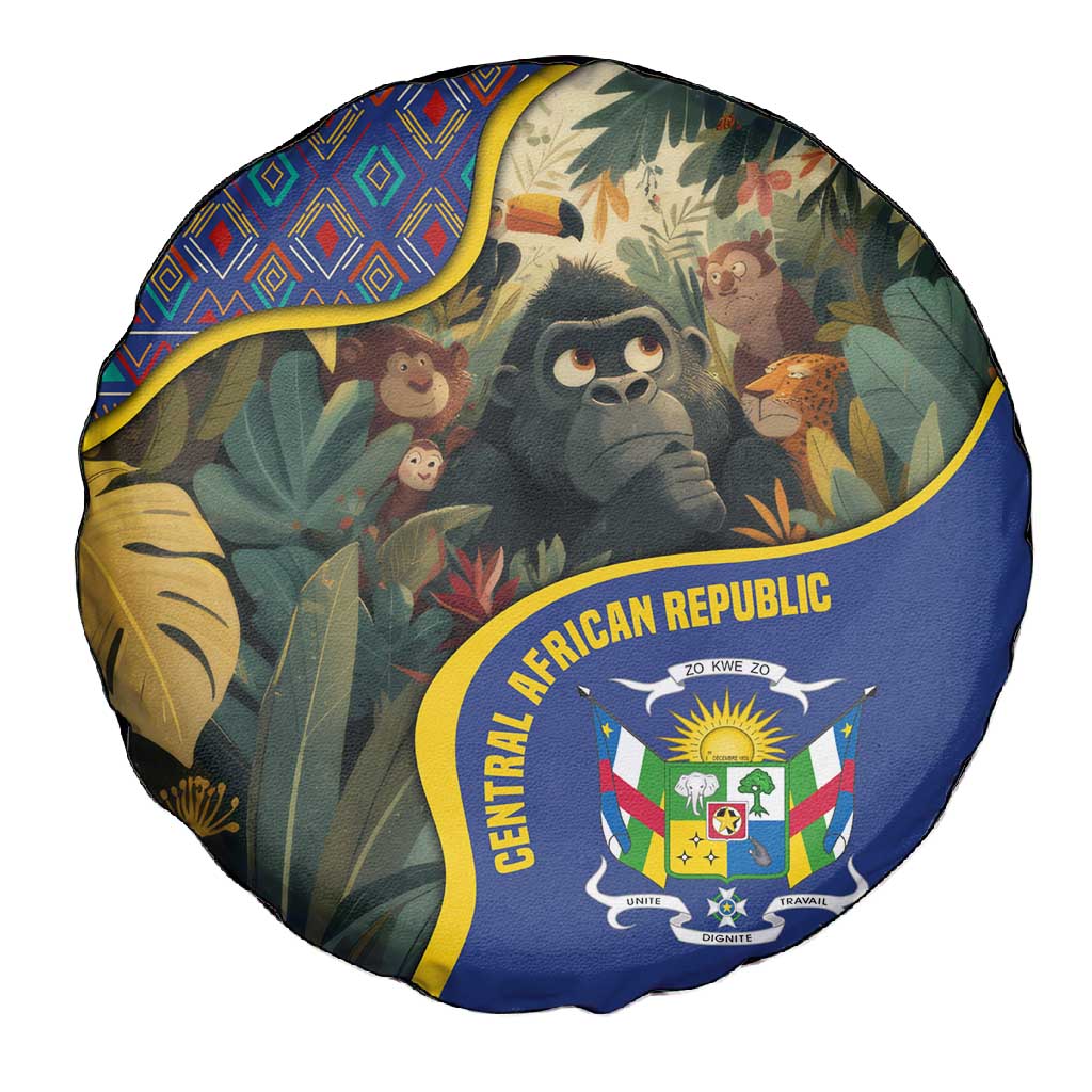 Central African Republic Spare Tire Cover Jungle Animal - African Pride