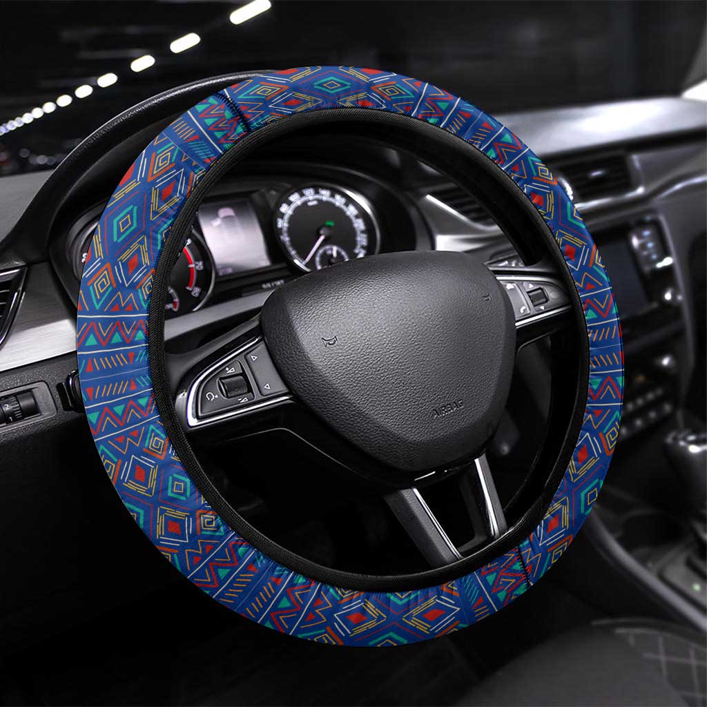 Central African Republic Steering Wheel Cover Jungle Animal - African Pride