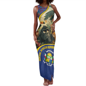 Central African Republic Tank Maxi Dress Jungle Animal - African Pride