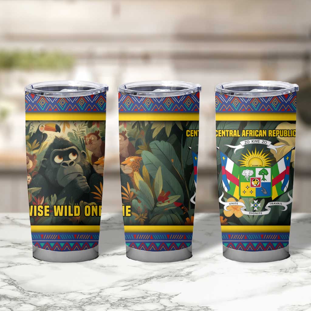 Central African Republic Tumbler Cup Jungle Animal - African Pride