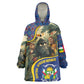 Central African Republic Wearable Blanket Hoodie Jungle Animal - African Pride