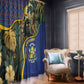 Central African Republic Window Curtain Jungle Animal - African Pride