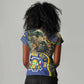 Central African Republic Women V-Neck T-Shirt Jungle Animal - African Pride