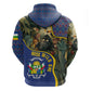 Central African Republic Zip Hoodie Jungle Animal - African Pride