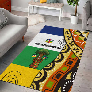 Central African Republic Area Rug Baobab and Flag - African Pride
