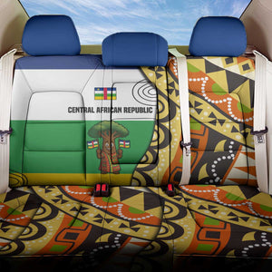 Central African Republic Back Car Seat Cover Baobab and Flag - African Pride