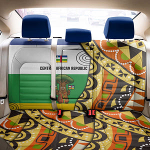 Central African Republic Back Car Seat Cover Baobab and Flag - African Pride