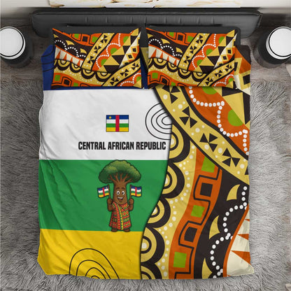 Central African Republic Bedding Set Baobab and Flag - African Pride