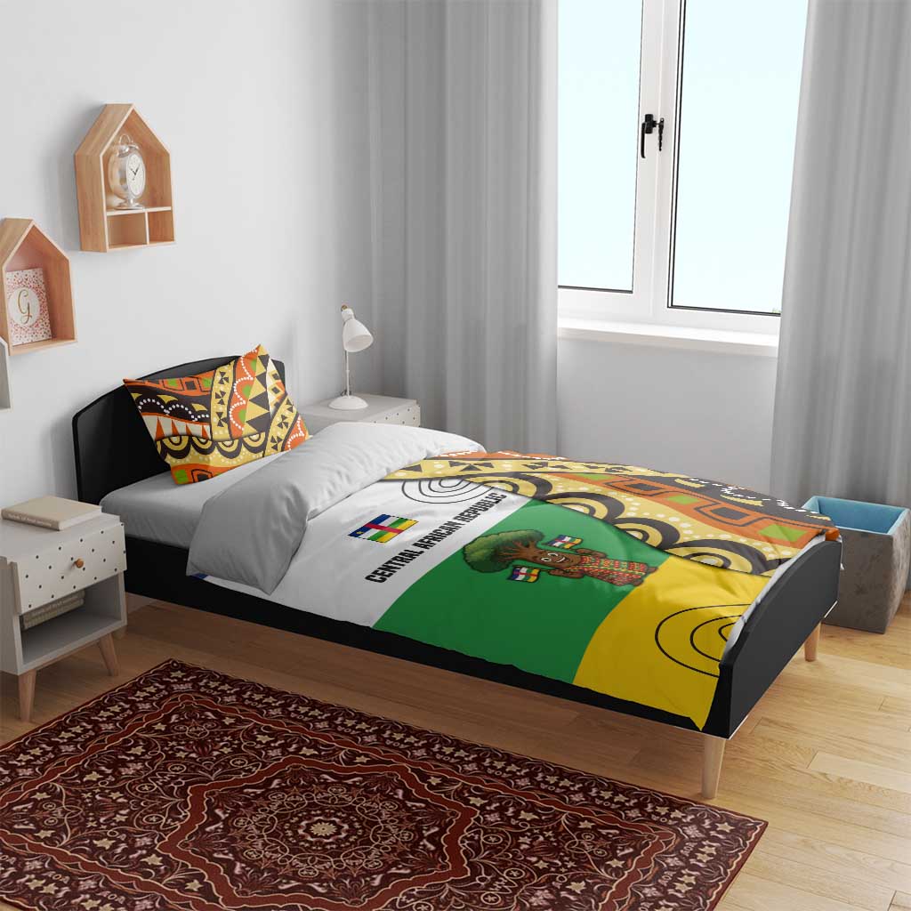 Central African Republic Bedding Set Baobab and Flag - African Pride