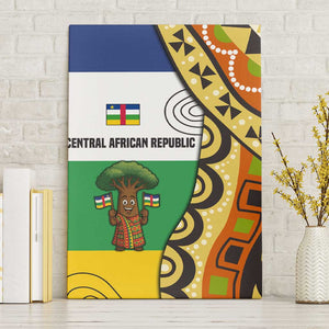 Central African Republic Canvas Wall Art Baobab and Flag - African Pride
