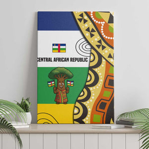 Central African Republic Canvas Wall Art Baobab and Flag - African Pride