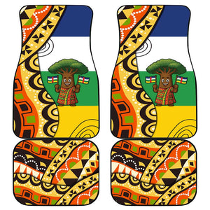 Central African Republic Car Mats Baobab and Flag - African Pride