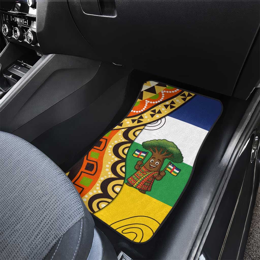 Central African Republic Car Mats Baobab and Flag - African Pride