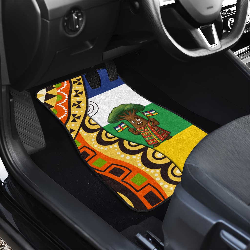 Central African Republic Car Mats Baobab and Flag - African Pride