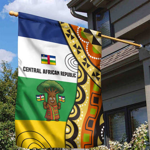 Central African Republic Garden Flag Baobab and Flag - African Pride