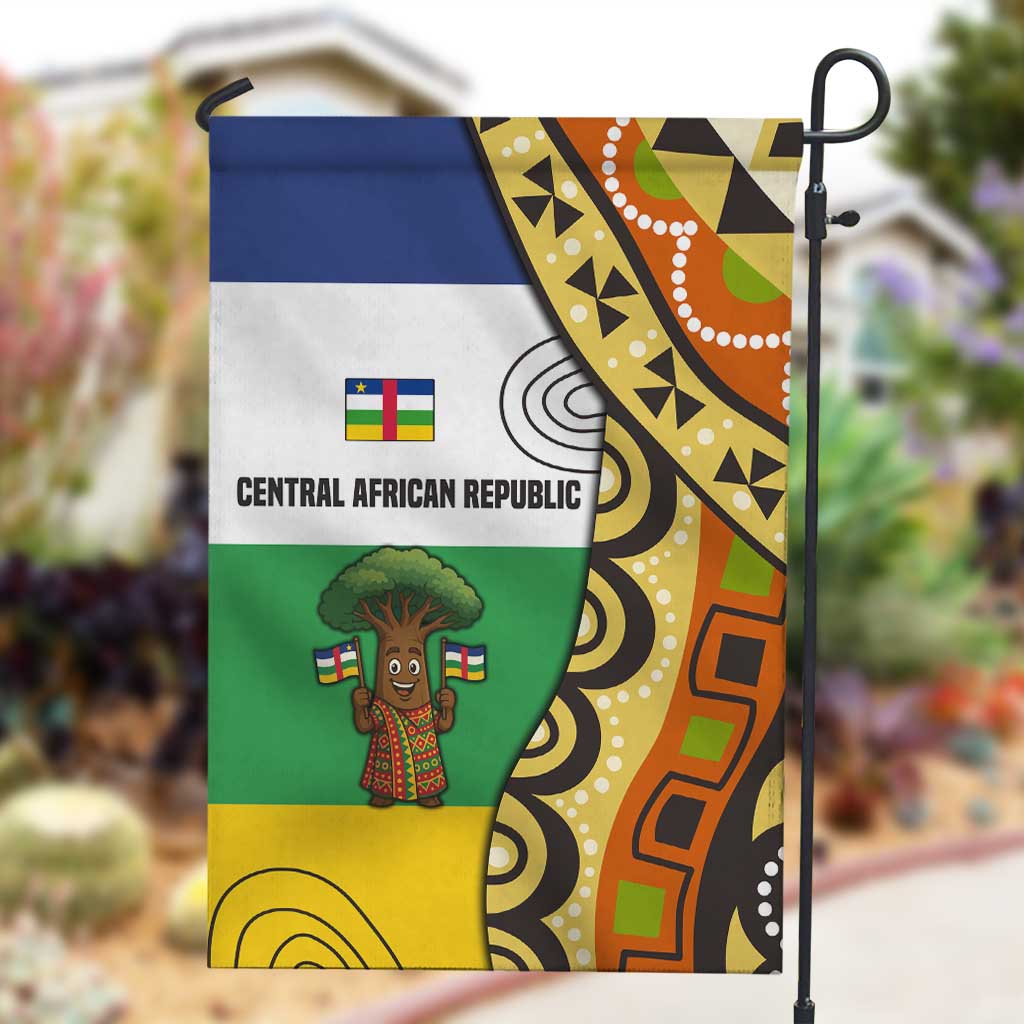 Central African Republic Garden Flag Baobab and Flag - African Pride