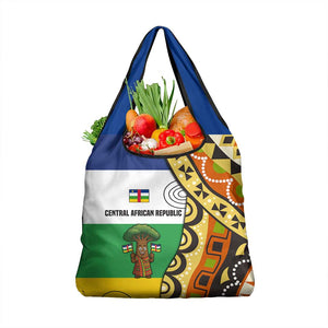 Central African Republic Grocery Bag Baobab and Flag - African Pride