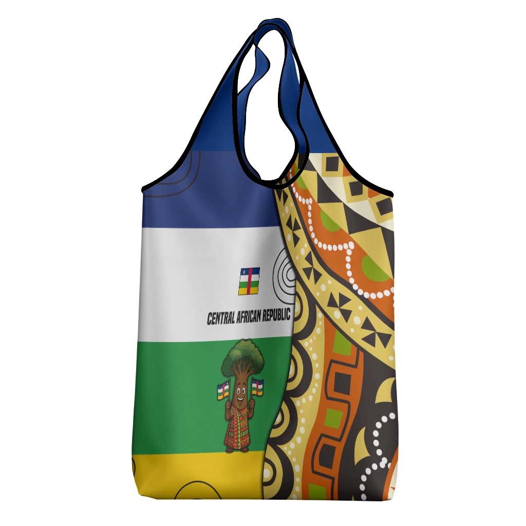 Central African Republic Grocery Bag Baobab and Flag - African Pride