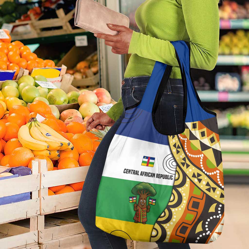 Central African Republic Grocery Bag Baobab and Flag - African Pride