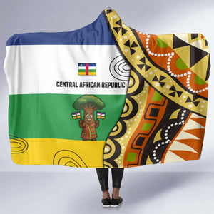 Central African Republic Hooded Blanket Baobab and Flag - African Pride