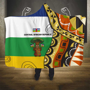 Central African Republic Hooded Blanket Baobab and Flag - African Pride