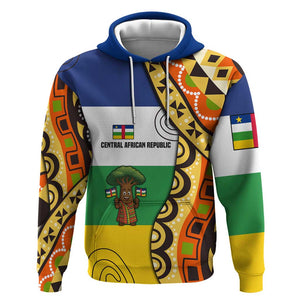 Central African Republic Hoodie Baobab and Flag - African Pride