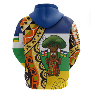 Central African Republic Hoodie Baobab and Flag - African Pride