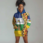 Central African Republic Hoodie Dress Baobab and Flag - African Pride