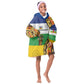 Central African Republic Kid Wearable Blanket Hoodie Baobab and Flag - African Pride