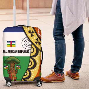 Central African Republic Luggage Cover Baobab and Flag - African Pride