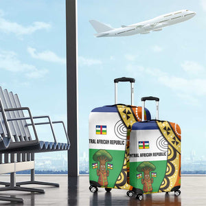 Central African Republic Luggage Cover Baobab and Flag - African Pride