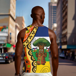 Central African Republic Men Tank Top Baobab and Flag - African Pride