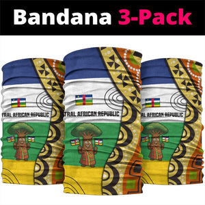 Central African Republic Neck Gaiter Baobab and Flag - African Pride