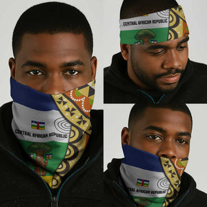 Central African Republic Neck Gaiter Baobab and Flag - African Pride