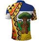 Central African Republic Polo Shirt Baobab and Flag - African Pride