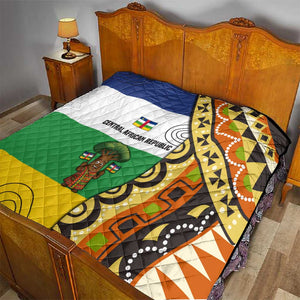 Central African Republic Quilt Baobab and Flag - African Pride