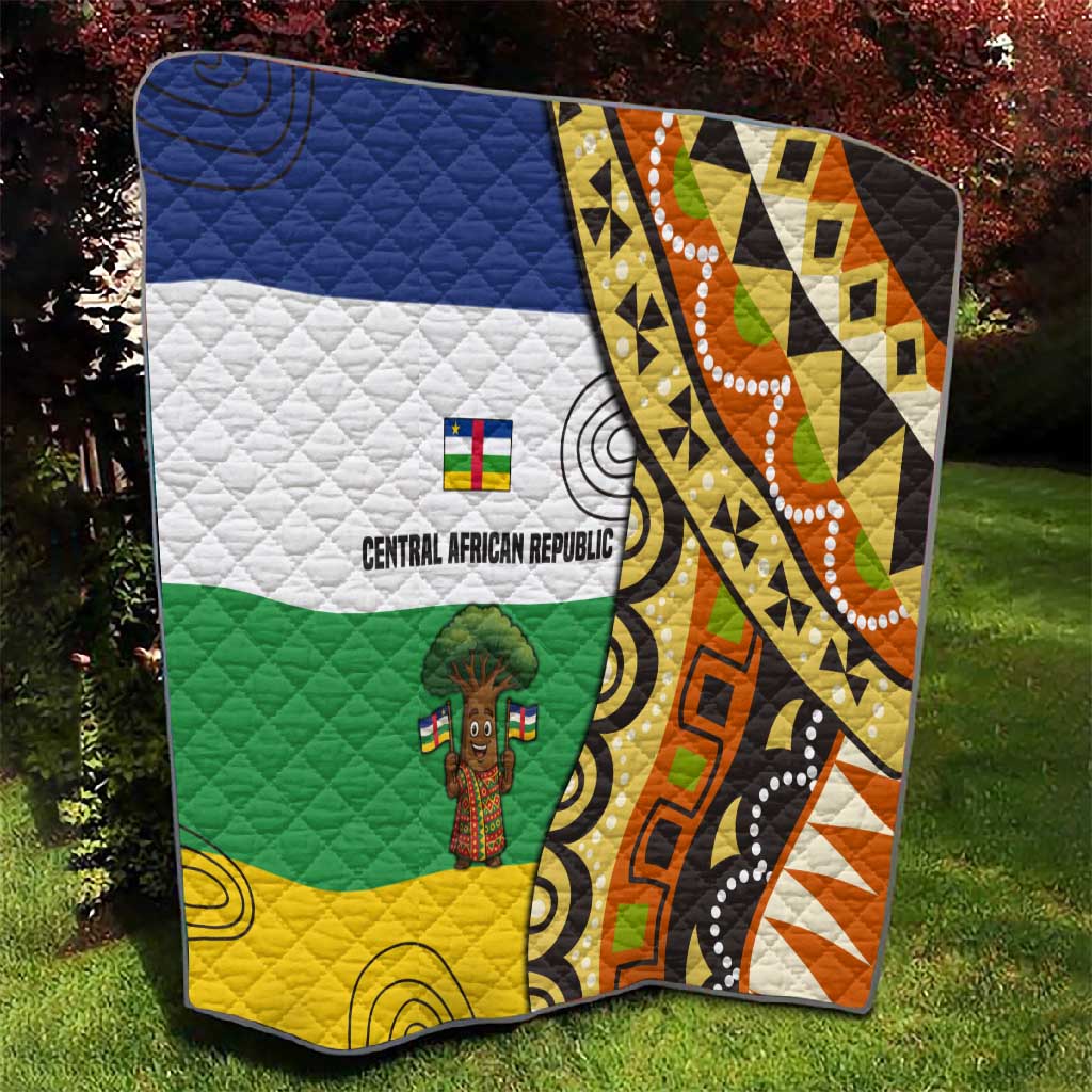 Central African Republic Quilt Baobab and Flag - African Pride