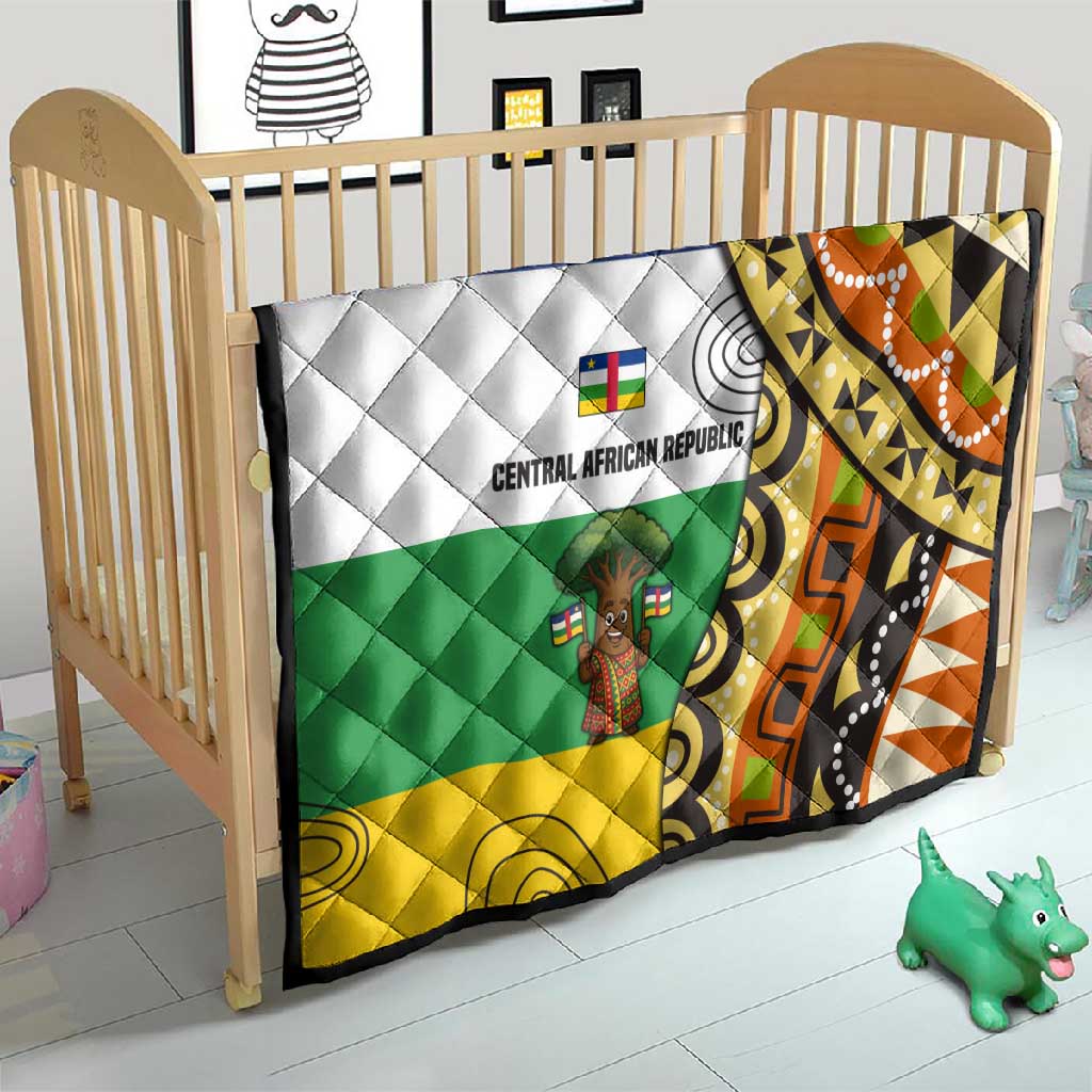Central African Republic Quilt Baobab and Flag - African Pride