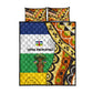 Central African Republic Quilt Bed Set Baobab and Flag - African Pride