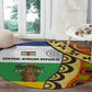Central African Republic Round Carpet Baobab and Flag - African Pride