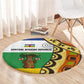Central African Republic Round Carpet Baobab and Flag - African Pride
