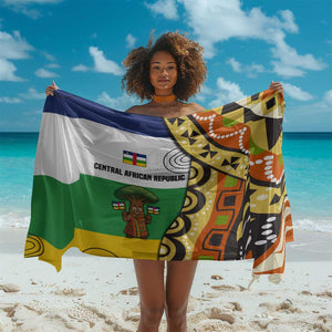 Central African Republic Sarong Baobab and Flag - African Pride