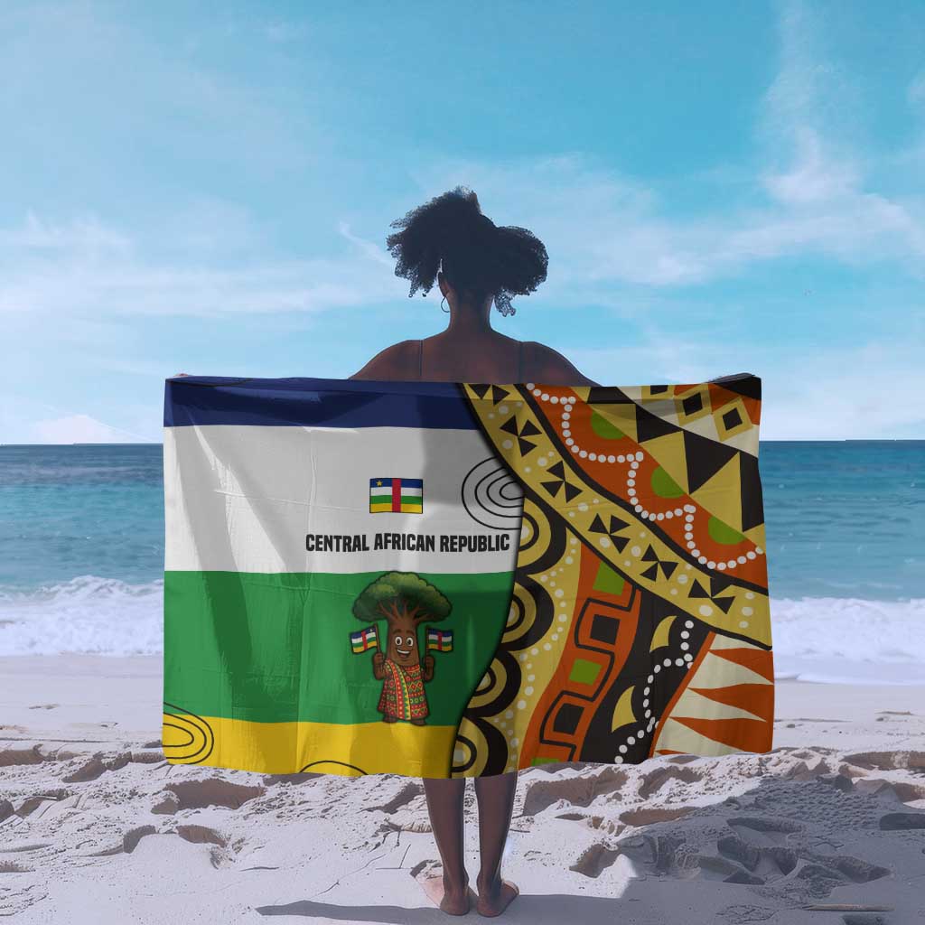 Central African Republic Sarong Baobab and Flag - African Pride