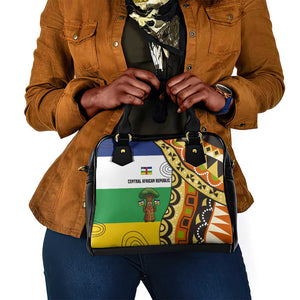 Central African Republic Shoulder Handbag Baobab and Flag - African Pride
