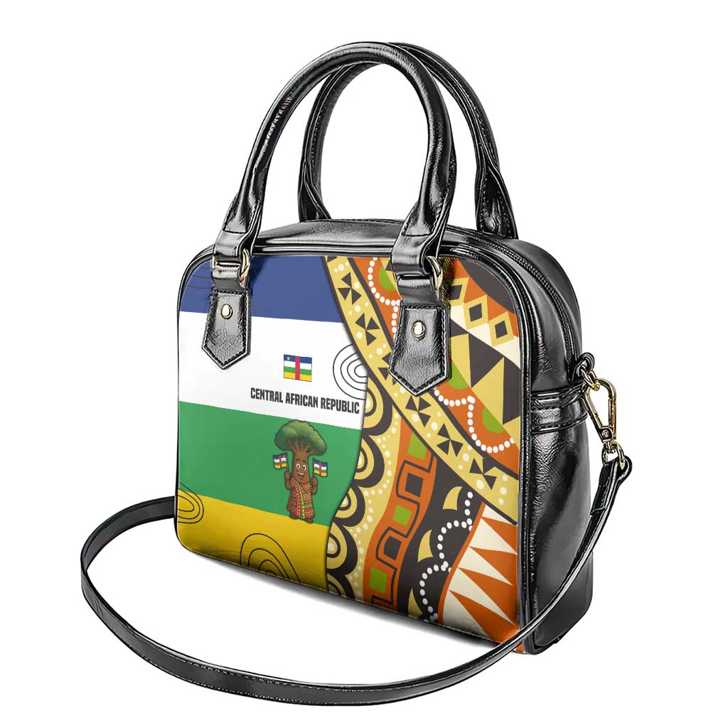 Central African Republic Shoulder Handbag Baobab and Flag - African Pride